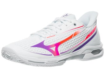 Mizuno Wave Exceed Tour 7 Clay Wh/Dahlia Women's Shoes