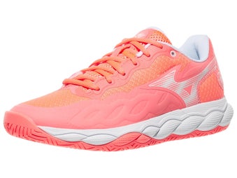 Mizuno Wave Enforce Court Coral/White Women's Shoes