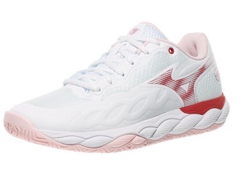Mizuno Wave Enforce Court Wh/Pinkesque Women's Shoes 