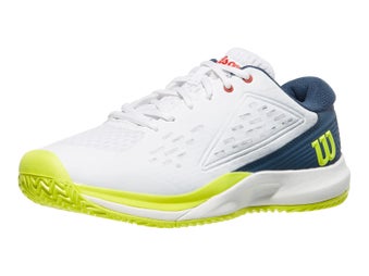 Wilson Rush Pro Ace White/Ensign Blue Junior Shoes