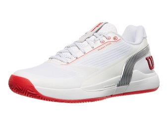 Wilson Rush Pro 5 White/Red/Black Men's Shoes