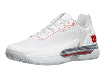 Wilson Rush Tour 5 White/Micro Chip/Red Men's Shoes