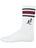 Australian Mens Classic Sock Stripes Wh/Bl M 39/42