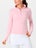 BloqUV Women's Half Zip Top - Tickle Me Pink