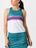 Lucky In Love Women's Chroma Stripe Cinch Tank