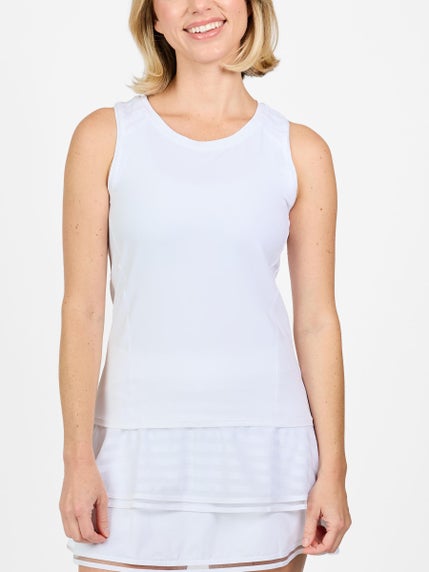 Sofibella Women's White Stripes Tennis Collection