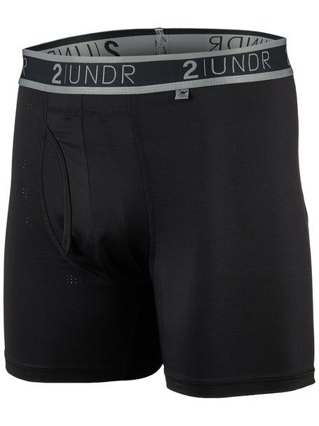 2UNDR Mens Sport Shift 6 Boxer Brief - Black