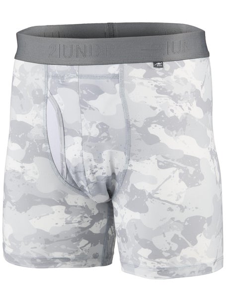 2UNDR Mens Sport Shift 6 Boxer Brief - Whiteout