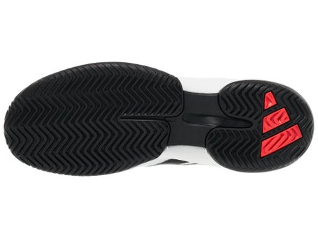 adidas Barricade K White/Black/Red Junior Shoes | Tennis Warehouse