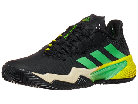 adidas Barricade Clay Black/Green/Yellow Shoes | Tennis Warehouse