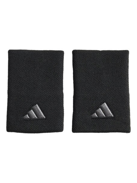 adidas Autumn Doublewide Wristbands - Black/Iron