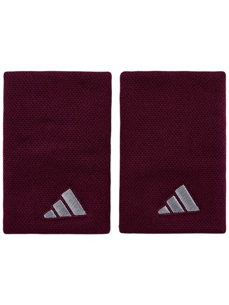 adidas Autumn Doublewide Wristbands - Maroon