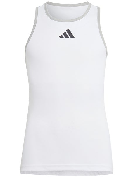 adidas Girl's Core Club Tank - White