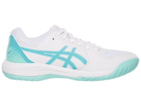 Asics Dedicate Women's Pickleball Shoes White/Aqua Tennis