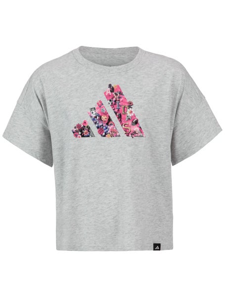 adidas Girls Fall Drop Shoulder Logo Top