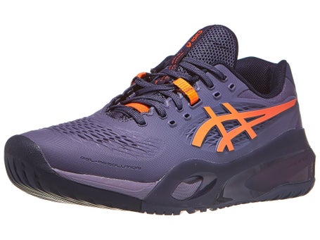 Asics Gel Resolution X 2E WIDE Grey/Orange Mens Shoes