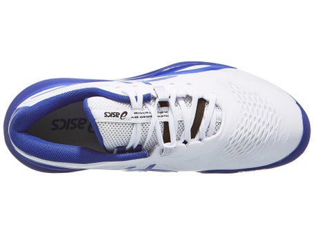 NEW ASICS men\'s gel-resolution x shoes in white/dark cobalt GEL-RESOLUTION X | Men | White/Dark Cobalt | Tennis Shoes  main image 4