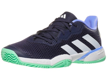 adidas Barricade K Ink/White/Blue Junior Shoes | Tennis Warehouse