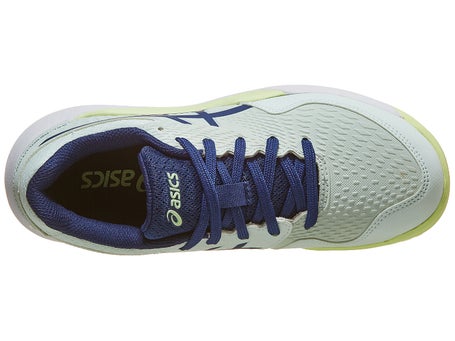 Asics Gel Resolution 9 GS Junior Tennis Shoe (Blue/Green) 