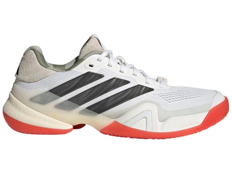 adidas Barricade 14 White/Carbon/Orange Mens Shoes
