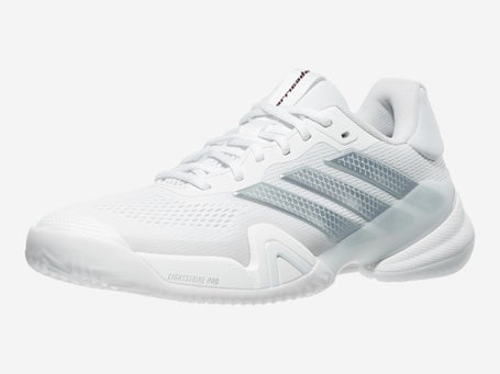 adidas Barricade 14 White/Grey/Maroon Mens Shoes