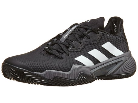adidas Barricade Black/White/Grey Men's Shoes | Tennis Warehouse