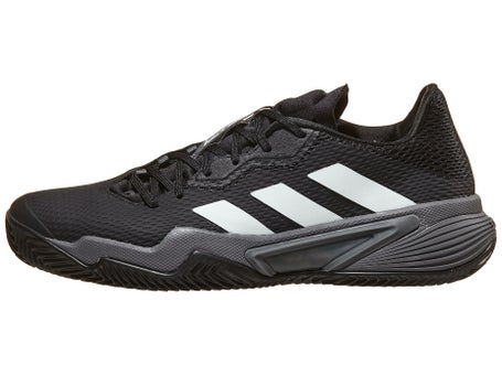 adidas Barricade Black/White/Grey Men's Shoes | Tennis Warehouse