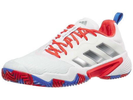 adidas Barricade White/Silver/Royal Men's Shoes |