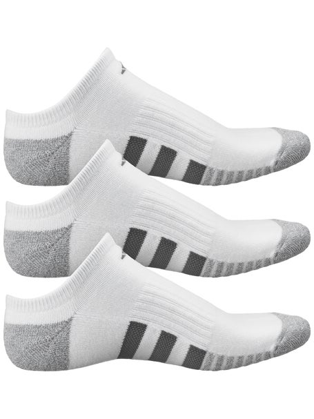 adidas Men's Cushioned 3.0 3-Pack No Show Socks White