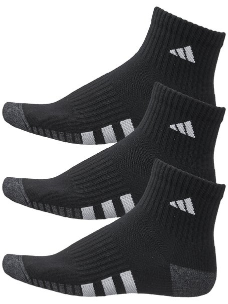 Armstrong precoz Simposio adidas Men's Cushioned 3.0 3-Pack Quarter Socks Black | Tennis Warehouse