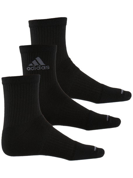 adidas - Men's Cushioned Sport 3.0 High Quarter Socks - 3-Pack - Black