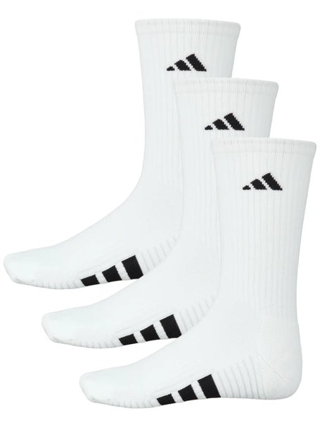 adidas Mens Cushioned 4.0 3-Pack Crew Sock White