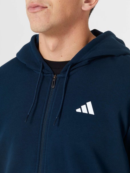navy adidas zip up hoodie