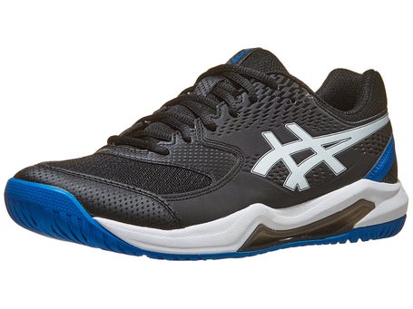 Asics Gel Dedicate 8 2E Black/Tuna Blue Men's Shoes | Tennis Warehouse