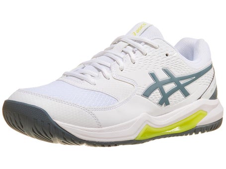 Asics Gel Dedicate 8 2E White/Iron Clad Mens Shoes