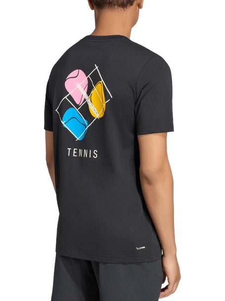 adidas Mens Fall 90s Court Graphic Top