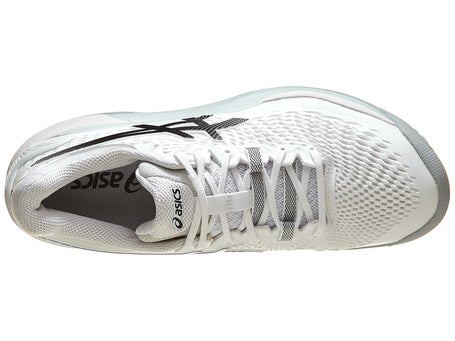 Asics Gel Resolution 9 Men's Tennis Shoes - White/Black