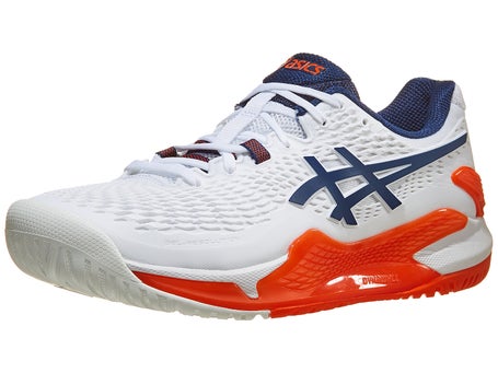 Asics Gel-Resolution 9 Clay Tennis Shoes Man, White/Black