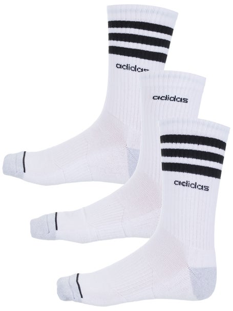 adidas 3-Stripe 3-Pack Crew Socks | Tennis Warehouse