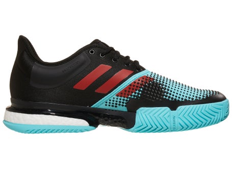 adidas SoleCourt Primeblue Bk/Aqua/Red Men's Shoes | Tennis Warehouse