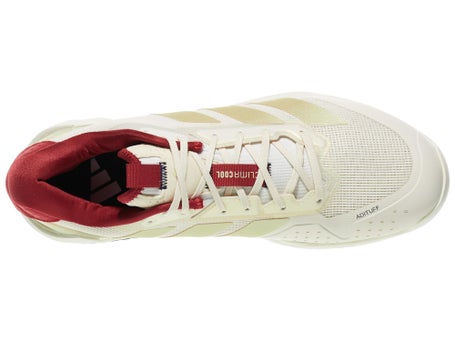 adidas Ubersonic 5 White/Gold/Red Men's Shoes | Tennis Warehouse
