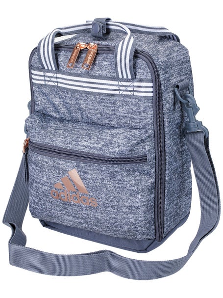 ADIDAS INSULATED LUNCH BAG LIGHT GREY WITH ROSE GOLD EUC