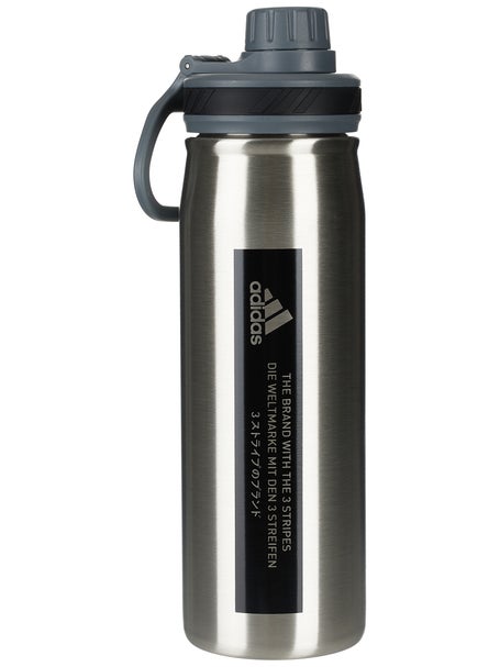 adidas Steel 600 ML Water Bottle with Straw, Color: Black Grey - JCPenney