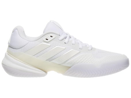 adidas Women's Barricade 14 Tennis Shoes, White/Zero Metallic/White, Size 8