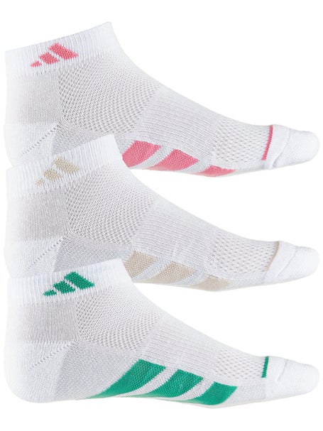 adidas gazelle silver green womens adidas Women's Superlite 3.0 6-Pack No Show Socks (Pink/Beige/Green)