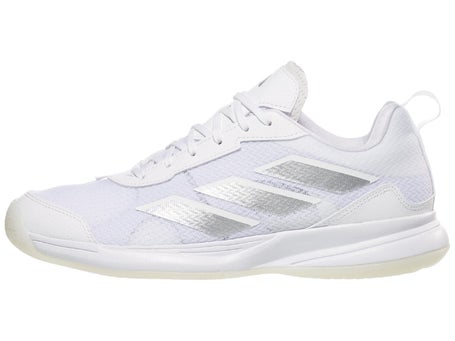 Adidas Women's Avaflash Tennis Shoes, White/Silver Metallic, Size 9