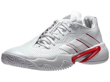 graduado Algún día Masculinidad adidas Barricade White/Silver/Red Wom's Shoes | Tennis Warehouse