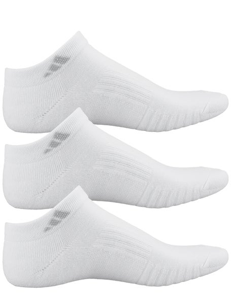 adidas, Tennis Low Cut Cushioned Socks, White/Black