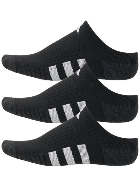 ADIDAS Women's Cushioned 3.0 No Show Socks 3-Pack Size 5-10 Black and Night