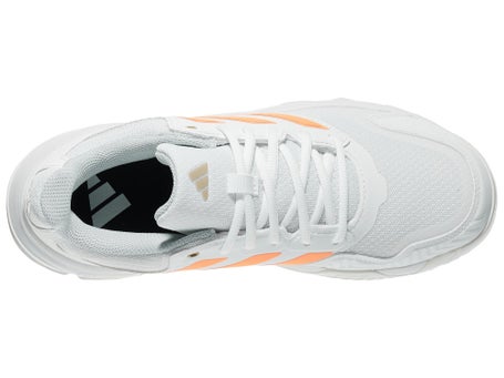 adidas CourtJam Control 3 White/Orange Women's Shoes | Tennis Warehouse